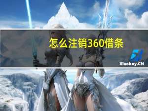 怎么注销360借条