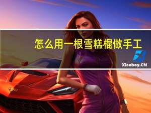 怎么用一根雪糕棍做手工
