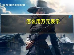 怎么用万元表示