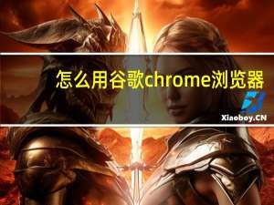 怎么用谷歌chrome浏览器