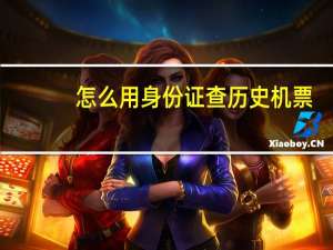 怎么用身份证查历史机票