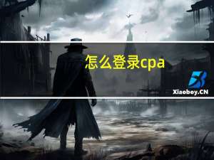 怎么登录cpa