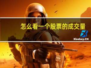 怎么看一个股票的成交量