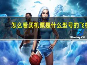 怎么看买机票是什么型号的飞机