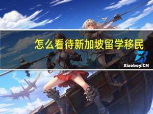 怎么看待新加坡留学移民