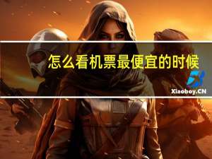 怎么看机票最便宜的时候