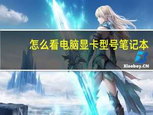 怎么看电脑显卡型号笔记本（怎么看电脑显卡型号）