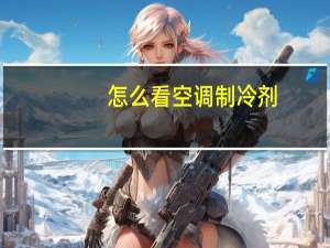 怎么看空调制冷剂