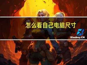 怎么看自己电脑尺寸