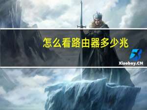 怎么看路由器多少兆