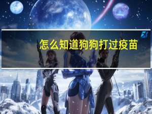 怎么知道狗狗打过疫苗