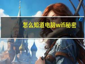 怎么知道电脑wifi秘密（怎么知道电脑wifi密码）