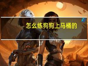 怎么练狗狗上马桶的
