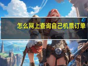 怎么网上查询自己机票订单