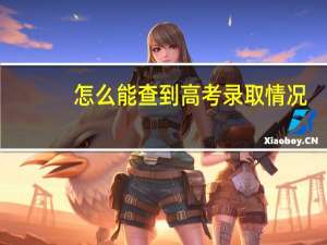 怎么能查到高考录取情况