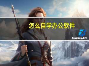 怎么自学办公软件