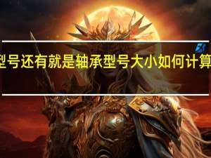 怎么计算轴承型号还有就是轴承型号大小如何计算的 轴承型号尺寸查询