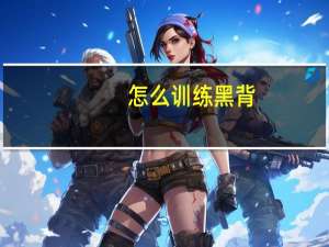 怎么训练黑背