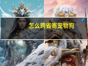 怎么跨省寄宠物狗