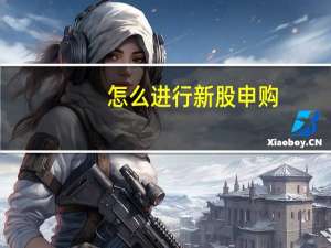 怎么进行新股申购（如何申购新股视频）