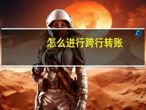怎么进行跨行转账（怎么进行跨行转账）