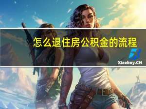 怎么退住房公积金的流程