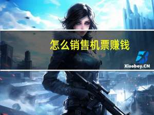 怎么销售机票赚钱