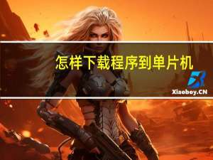 怎样下载程序到单片机