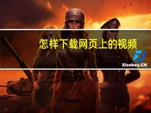怎样下载网页上的视频（怎样把b站的视频下载下来）