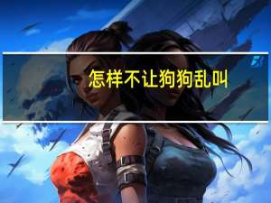 怎样不让狗狗乱叫