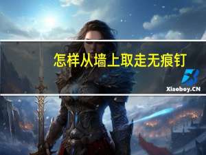 怎样从墙上取走无痕钉