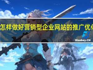 怎样做好营销型企业网站的推广优化工作