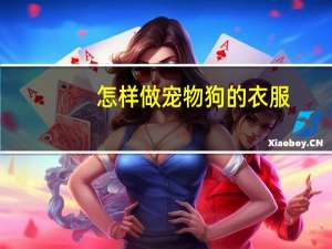 怎样做宠物狗的衣服
