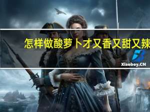 怎样做酸萝卜才又香又甜又辣