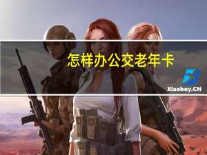 怎样办公交老年卡