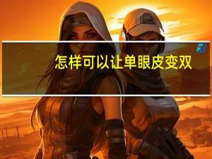 怎样可以让单眼皮变双（怎么能让单眼皮变双）