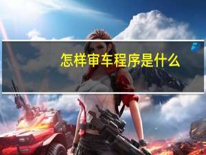 怎样审车程序是什么