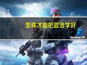 怎样才能把政治学好