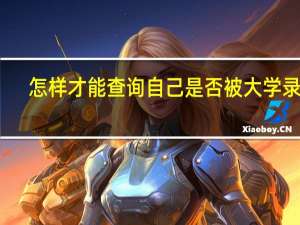 怎样才能查询自己是否被大学录取