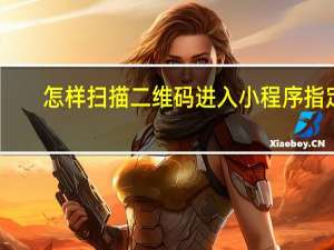 怎样扫描二维码进入小程序指定（怎样扫描二维码）
