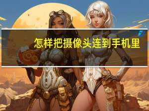 怎样把摄像头连到手机里