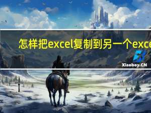 怎样把excel复制到另一个excel（怎么把excel复制到另一个excel）