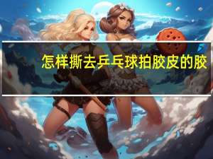 怎样撕去乒乓球拍胶皮的胶