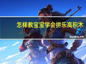怎样教宝宝学会拼乐高积木