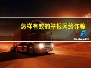 怎样有效的举报网络诈骗