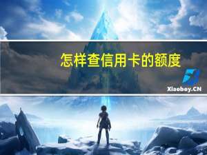 怎样查信用卡的额度（如何查询江苏银行信用卡的额度呢）