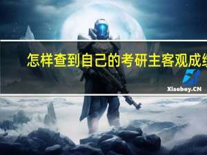 怎样查到自己的考研主客观成绩