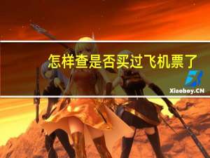 怎样查是否买过飞机票了