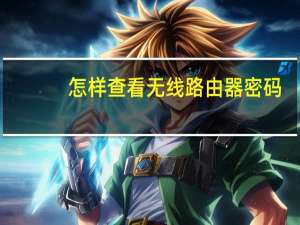 怎样查看无线路由器密码（怎么查看无线路由器密码）