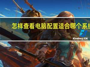 怎样查看电脑配置适合哪个系统（怎样查看电脑配置）